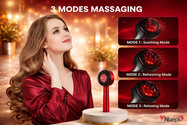 Scalp Massage Brush with Oil Applicator 💆♀️🧴✨