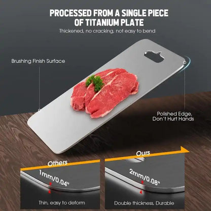 100% Pure Titanium Chopping Board